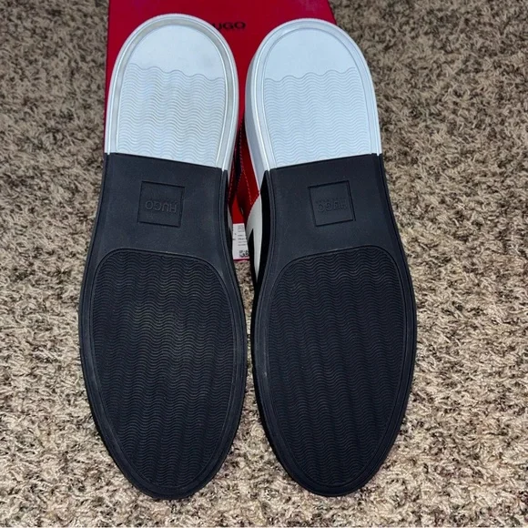 Hugo Boss Men's Futurism_Tenn_pudp Trainers Shoes Size 12 EU 45 Black Grey Red